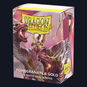 Fundas Standard 25th Special Edition: Pomegranate/Gold (100 Unidades) - Dragon Shield