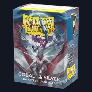 Fundas Standard Matte Dual (100 unidades) Cobalt/Silver - Dragon Shield